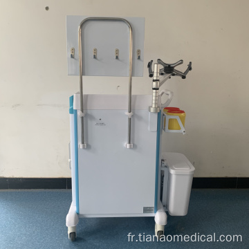 Chariot d&#39;accident d&#39;intubation difficile à clé pour hôpital